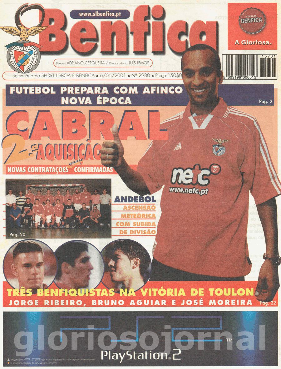 jornal o benfica 2980 2001-06-06